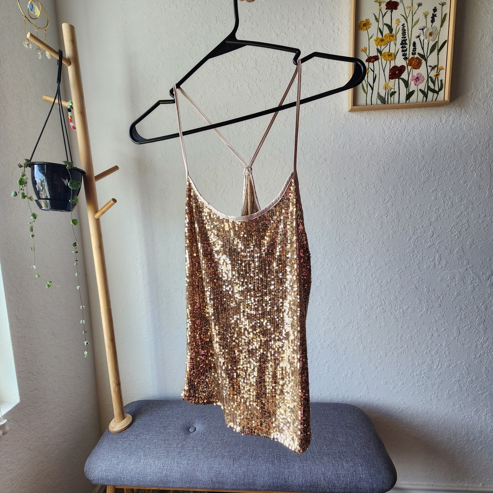 Victoria's Secret Shimmering Gold Camisole